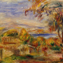 《海边风景》皮耶尔·奥古斯特·雷诺阿(Pierre-Auguste Renoir)高清作品欣赏