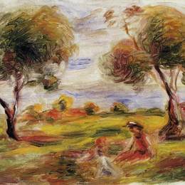 《卡纳斯数字景观》皮耶尔·奥古斯特·雷诺阿(Pierre-Auguste Renoir)高清作品欣赏
