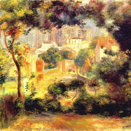 《望着神圣的角落》皮耶尔·奥古斯特·雷诺阿(Pierre-Auguste Renoir)高清作品欣赏