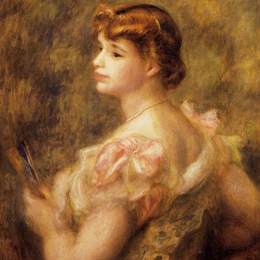 《查尔斯夫人弗莱》皮耶尔·奥古斯特·雷诺阿(Pierre-Auguste Renoir)高清作品欣赏