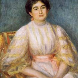 皮耶尔·奥古斯特·雷诺阿(Pierre-Auguste Renoir)高清作品:Madame Paul Gallimard nee. Lucie Duche