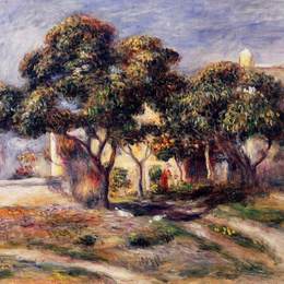 《枸杞树》皮耶尔·奥古斯特·雷诺阿(Pierre-Auguste Renoir)高清作品欣赏
