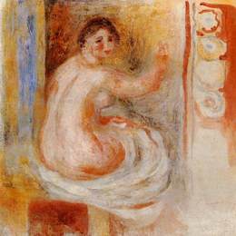 《裸体》皮耶尔·奥古斯特·雷诺阿(Pierre-Auguste Renoir)高清作品欣赏