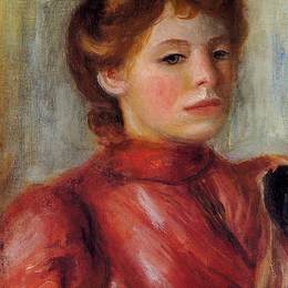 《女性肖像》皮耶尔·奥古斯特·雷诺阿(Pierre-Auguste Renoir)高清作品欣赏