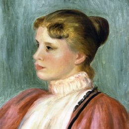 《女性肖像》皮耶尔·奥古斯特·雷诺阿(Pierre-Auguste Renoir)高清作品欣赏
