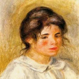 《加布里埃画像》皮耶尔·奥古斯特·雷诺阿(Pierre-Auguste Renoir)高清作品欣赏