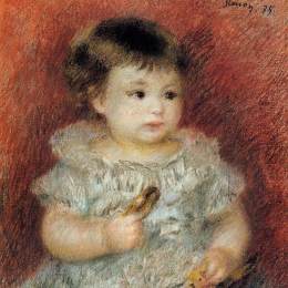 皮耶尔·奥古斯特·雷诺阿(Pierre-Auguste Renoir)高清作品:Portrait of Lucien Daudet