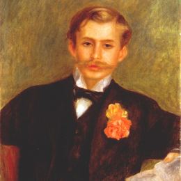 《曼先生的肖像》皮耶尔·奥古斯特·雷诺阿(Pierre-Auguste Renoir)高清作品欣赏