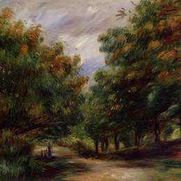 《卡涅斯附近的路》皮耶尔·奥古斯特·雷诺阿(Pierre-Auguste Renoir)高清作品欣赏