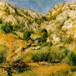 皮耶尔·奥古斯特·雷诺阿(Pierre-Auguste Renoir)高清作品:Rocky Craggs at lEstaque