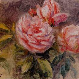 《玫瑰》皮耶尔·奥古斯特·雷诺阿(Pierre-Auguste Renoir)高清作品欣赏