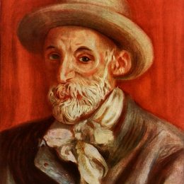 《自画像》皮耶尔·奥古斯特·雷诺阿(Pierre-Auguste Renoir)高清作品欣赏