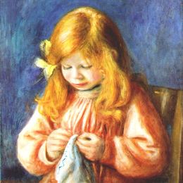 《艺术家的儿子姬恩》皮耶尔·奥古斯特·雷诺阿(Pierre-Auguste Renoir)高清作品欣赏