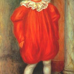 皮耶尔·奥古斯特·雷诺阿(Pierre-Auguste Renoir)高清作品:The Clown (Claude Ranoir in Clown Costume)