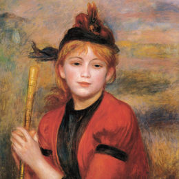 《漫步者》皮耶尔·奥古斯特·雷诺阿(Pierre-Auguste Renoir)高清作品欣赏