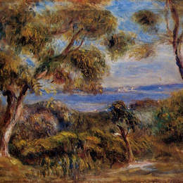 皮耶尔·奥古斯特·雷诺阿(Pierre-Auguste Renoir)高清作品:The Sea at Cagnes