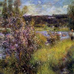 皮耶尔·奥古斯特·雷诺阿(Pierre-Auguste Renoir)高清作品:The Seine at Chatou