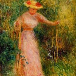 《秋千》皮耶尔·奥古斯特·雷诺阿(Pierre-Auguste Renoir)高清作品欣赏