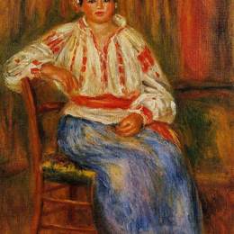 《年轻的罗马尼亚人》皮耶尔·奥古斯特·雷诺阿(Pierre-Auguste Renoir)高清作品欣赏
