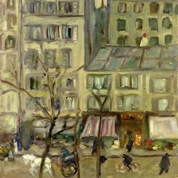 《大道的酒店》皮尔·波纳尔(Pierre Bonnard)高清作品欣赏