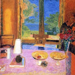 《花园餐厅》皮尔·波纳尔(Pierre Bonnard)高清作品欣赏