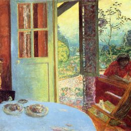 《乡间餐厅》皮尔·波纳尔(Pierre Bonnard)高清作品欣赏