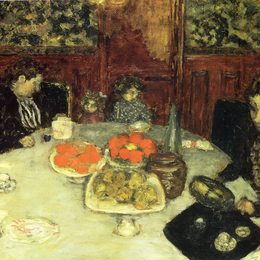 《午餐》皮尔·波纳尔(Pierre Bonnard)高清作品欣赏