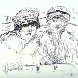 《两个朋友》皮尔·波纳尔(Pierre Bonnard)高清作品欣赏