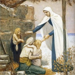 《慈善事业》皮埃尔·皮维·德·夏凡纳(Pierre Puvis de Chavannes)高清作品欣赏