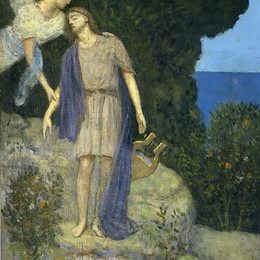 《奥菲斯》皮埃尔·皮维·德·夏凡纳(Pierre Puvis de Chavannes)高清作品欣赏