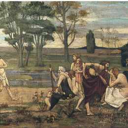 《爱国游戏》皮埃尔·皮维·德·夏凡纳(Pierre Puvis de Chavannes)高清作品欣赏