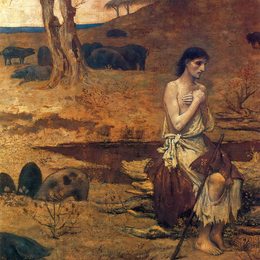 《第二个》皮埃尔·皮维·德·夏凡纳(Pierre Puvis de Chavannes)高清作品欣赏