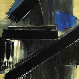 《1958年7月21漆》皮埃尔?苏拉热(Pierre Soulages)高清作品欣赏