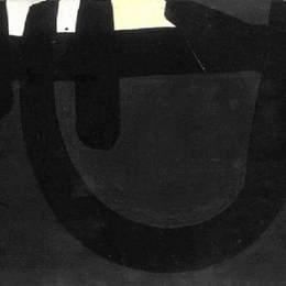 皮埃尔?苏拉热(Pierre Soulages)高清作品:Peinture 8 ao&amp;amp?t 1974