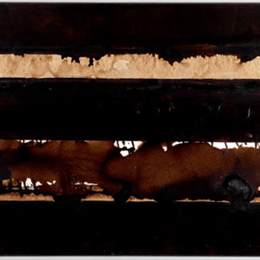 《B-核桃染色》皮埃尔?苏拉热(Pierre Soulages)高清作品欣赏