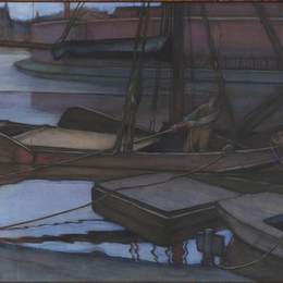 《去钓鱼》皮特·蒙德里安(Piet Mondrian)高清作品欣赏