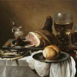 《早餐1640》彼得·克莱兹(Pieter Claesz)高清作品欣赏