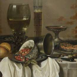 《饮饮静物》彼得·克莱兹(Pieter Claesz)高清作品欣赏