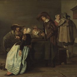 《谈话》彼得·柯德(Pieter Codde)高清作品欣赏