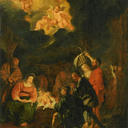 《牧羊人的朝拜》彼得·柯德(Pieter Codde)高清作品欣赏