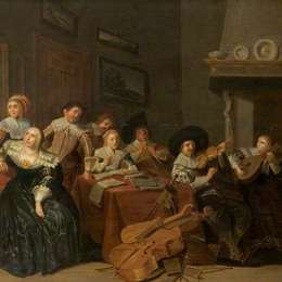 《音乐派对》彼得·柯德(Pieter Codde)高清作品欣赏