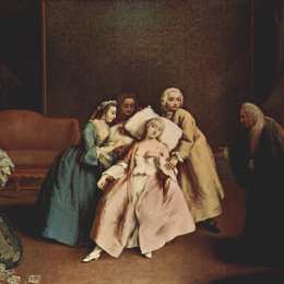 《奶妈》彼得罗·隆吉(Pietro Longhi)高清作品欣赏