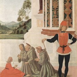 《圣贝纳迪诺的奇迹年轻人的康复（德塔）》彼得罗·贝鲁吉诺(Pietro Perugino)高清作品欣赏