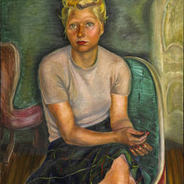 《齐默尔曼夫人画像》普鲁当斯·赫沃德(Prudence Heward)高清作品欣赏