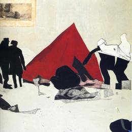 《拆除红帐篷》罗那德?布路克斯?齐塔伊(R. B. Kitaj)高清作品欣赏