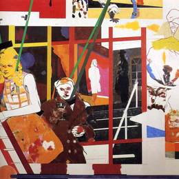 《沃尔特李普曼肖像》罗那德?布路克斯?齐塔伊(R. B. Kitaj)高清作品欣赏