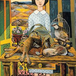 《静物女孩》拉斐尔·萨巴莱塔(Rafael Zabaleta)高清作品欣赏