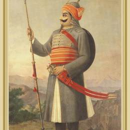 拉贾·拉维·瓦尔马(Raja Ravi Varma)高清作品:Maharana Prathap Singh