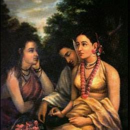 《沙恭达拉》拉贾·拉维·瓦尔马(Raja Ravi Varma)高清作品欣赏