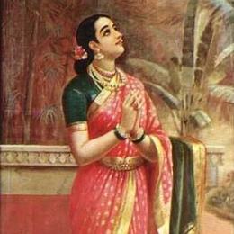 《天鹅信使》拉贾·拉维·瓦尔马(Raja Ravi Varma)高清作品欣赏